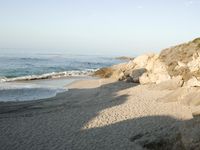 Sandy Coastal Promontory on a Clear Sky Day