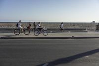 Santa Monica Beach Walkway: Clear Sky and Coastal Views