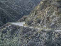 Scenic Aerial View of California Landscape and Mountain Pass