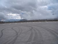 Scenic Asphalt Road with Austria Mountain View