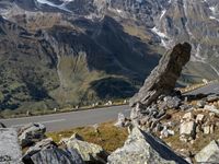 Scenic Asphalt Road in the Austrian Highlands