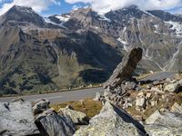 Scenic Asphalt Road in the Austrian Highlands