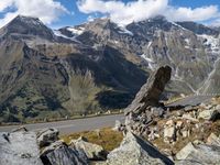 Scenic Asphalt Road in the Austrian Highlands