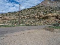 Scenic Asphalt Road in the Mountains of Utah