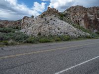 Scenic Asphalt Road in Utah, USA