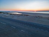 Scenic Beach Sunrise in Holland