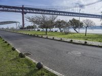 Scenic Bridge Overpass: A Winding Road with a View