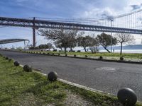Scenic Bridge Overpass: A Winding Road with a View