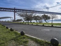 Scenic Bridge Overpass: A Winding Road with a View