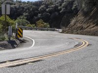 Scenic California Landscape with Curved Mountain Road