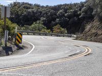 Scenic California Landscape with Curved Mountain Road