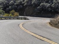 Scenic California Landscape with Curved Mountain Road