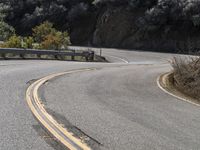 Scenic California Landscape with Curved Mountain Road