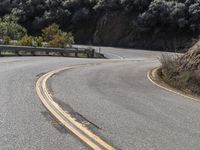 Scenic California Landscape with Curved Mountain Road