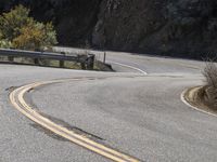 Scenic California Landscape with Curved Mountain Road