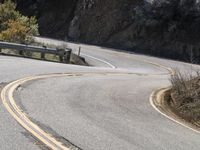 Scenic California Landscape with Curved Mountain Road