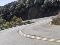 Scenic California Landscape with Curved Mountain Road