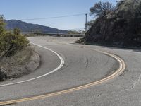 Scenic California Road with Mountain Landscape