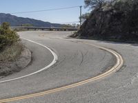 Scenic California Road with Mountain Landscape