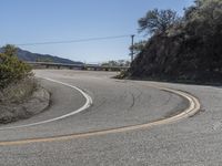 Scenic California Road with Mountain Landscape