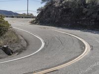 Scenic California Road with Mountain Landscape