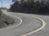 Scenic California Road with Mountain Landscape