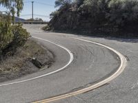 Scenic California Road with Mountain Landscape