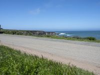 Scenic Coastal Drive in California: Clear Skies and Beautiful Landscape