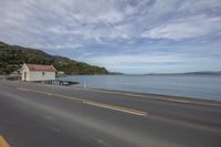 Scenic Coastal Highland Road with Window View