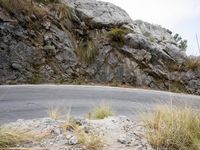 Scenic Coastal Road in Spain with Mountain View
