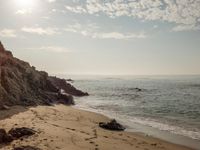 Scenic Coastal View with Sandy Beach and Azure Waters