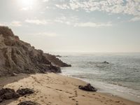 Scenic Coastal View with Sandy Beach and Azure Waters