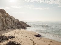 Scenic Coastal View with Sandy Beach and Azure Waters