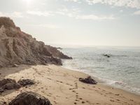 Scenic Coastal View with Sandy Beach and Azure Waters