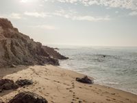 Scenic Coastal View with Sandy Beach and Azure Waters