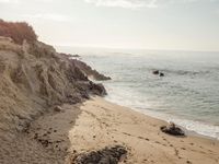 Scenic Coastal View with Sandy Beach and Azure Waters