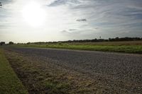 two large grain bins sit in the center of a field, surrounded by silos