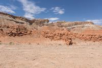 the desert is very sparse, with no people on it and no people walking around
