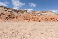 the desert is very sparse, with no people on it and no people walking around