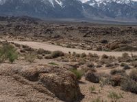 Scenic Dirt Road in Alabama Hills, California