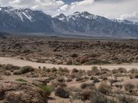 Scenic Dirt Road in Alabama Hills, California