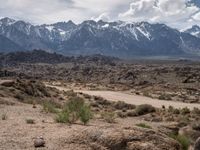 Scenic Dirt Road in Alabama Hills, California