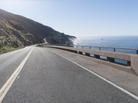 Scenic Drive along California Coastline with Ocean View