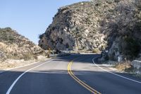 Scenic Drive with California Mountain Views