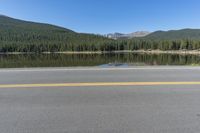 Scenic Drive through Colorado Mountain and Asphalt