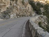 Scenic Drive on Mountain Road in California