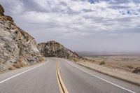 Scenic Drive through Mountains in Borrego Springs, California