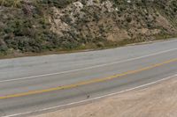 Scenic Drive on Pacific Coast Highway with Mountain Pass View