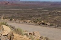 Scenic Drive in Utah: Road through Red Rock Mountains