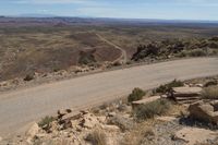 Scenic Drive in Utah: Road through Red Rock Mountains